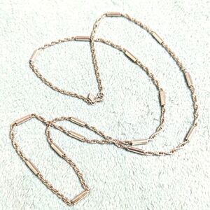 Vintage 70's Sarah Coventry Silvertone Twisted Chain Necklace